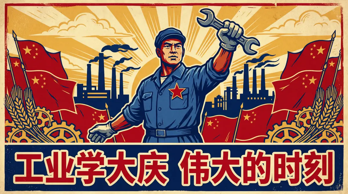 钢铁工人宣传画 - 51吃瓜官网 劳模风采